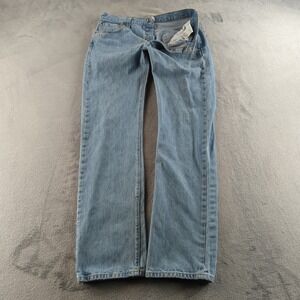 Vintage Y2K Levis 501 Jeans Mens 35x36 (Fits 34x36) Blue Light Wash Straight